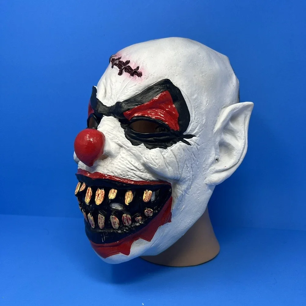 Halloween Mask Scary Clown Costume Party Cosplay Psycho Evil Latex Mask